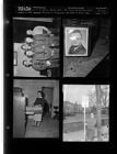 Boy Scout getting Apache patch; New signs and parking meters; Muchaits Assignment; Re-photograph of Army General (4 Negatives (February 24, 1955) [Sleeve 54, Folder c, Box 6]